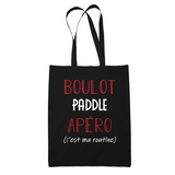 Sac Tote Bag Paddle C'est ma Routine - Planetee