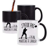 Mug Magique J'peux pas Lancer du marteau - Planetee