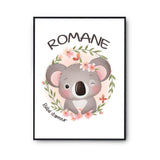 Affiche Romane Bébé d'amour Koala - Planetee