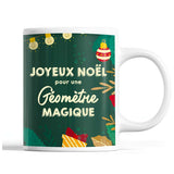 Tasse Noël Géomètre femme Vert - Planetee