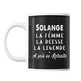 Mug prénom Solange cadeau départ retraite - Planetee