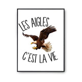 Affiche Aigles c'est la vie - Planetee