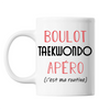 Mug Taekwondo C'est ma Routine Blanc - Planetee