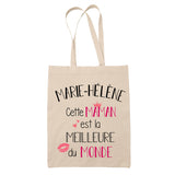 Tote Bag Marie-Hélène Meilleure Maman - Planetee