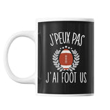 Mug Foot us j'peux pas Noir - Planetee