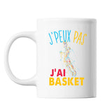 Mug Basketball j'peux pas Blanc - Planetee