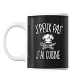 Mug Cuisine j'peux pas j'peux pas Noir - Planetee