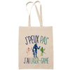 Sac Tote Bag J'peux pas Laser-game beige - Planetee