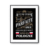 Affiche Polonaises Femme Parfaite - Planetee