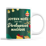 Tasse Noël Développeuse femme Vert - Planetee