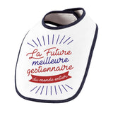 Bavoir bébé Future meilleure Gestionnaire - Planetee