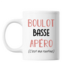 Mug Basse C'est ma Routine Blanc - Planetee