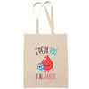 Sac Tote Bag J'peux pas Diabète beige - Planetee