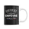 Mug Femme Orfèvre Meilleure de France | Tasse Noire métier - Planetee