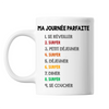 Mug blanc Surfer Journée Parfaite - Planetee