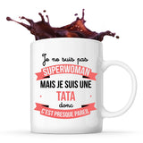 Mug blanc Superwoman Tata - Planetee
