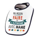 Bavoir bébé Ma mission Alpinisme avec Mamie - Planetee