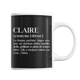 Mug Claire Définition Déesse - Planetee