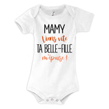 Body bébé Mamy viens vite ta Belle-Fille m'épuise - Planetee