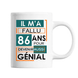Mug Anniversaire Génial 86 ans - Planetee