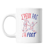 Mug Football france j'peux pas Blanc - Planetee