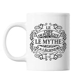 Mug Chef de publicité Le Mythe la Légende blanc - Planetee