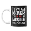 Mug 89 Ans Expérience Noir - Planetee