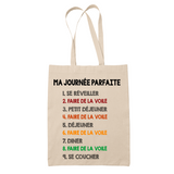 Tote Bag Voile Journée Parfaite - Planetee