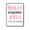 Affiche Aquascaping C'est ma Routine - Planetee