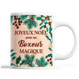 Tasse Noël Boxeur homme Beige - Planetee