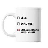 Mug Couple En couple avec Célébrité - Shawn Mendes - Planetee