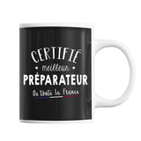Mug Homme Préparateur Meilleur de France | Tasse Noire métier - Planetee