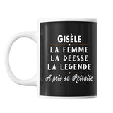 Mug prénom Gisèle cadeau départ retraite - Planetee