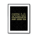 Affiche slackline soit avec toi - Planetee