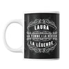Mug Prénom Laura La Déesse La Légende - Planetee