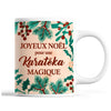 Tasse Noël Karatéka femme Beige - Planetee