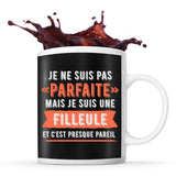 Mug noir Parfaite Filleule - Planetee
