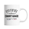 Mug Femme Community Manager Meilleure de France | Tasse Blanc métier - Planetee