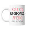 Mug Wakeboard C'est ma Routine Blanc - Planetee