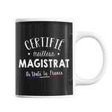 Mug Homme Magistrat Meilleur de France | Tasse Noire métier - Planetee