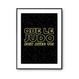 Affiche judo soit avec toi - Planetee