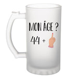 Chope de bière anniversaire 45 ans Humour Femme - Planetee