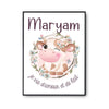 Affiche Maryam Amour et Biberon de Lait Vache - Planetee