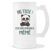 Chope de bière Mémé Pas Touche Panda - Planetee