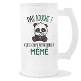Chope de bière Mémé Pas Touche Panda - Planetee