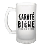 Chope de bière Karaté et bière - Planetee