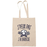 Sac Tote Bag J'peux pas Barbecue toque cuisinier beige - Planetee