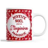 Tasse Noël Stagiaire homme Rouge - Planetee