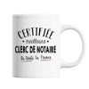 Mug Femme Clerc de Notaire Meilleure de France | Tasse Blanc métier - Planetee