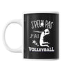 Mug Volleyball j'peux pas Noir - Planetee
